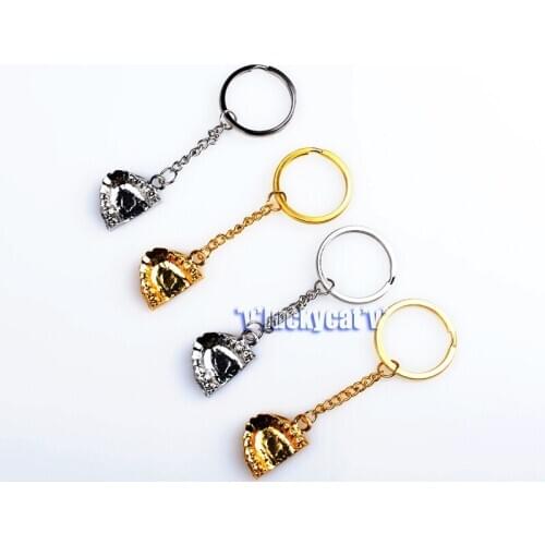 4Pcs Clinic Gift Molar Shaped Tooth Keychain Dental Keyring Ring Lab Dentist Hygienist