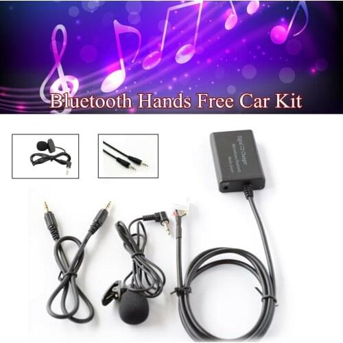 Bluetooth-compatible Kit Handsfree Stereo AUX Adapter Interface Fit For Toyota Lexus Navi Support USB, AUX Or AUX MIC