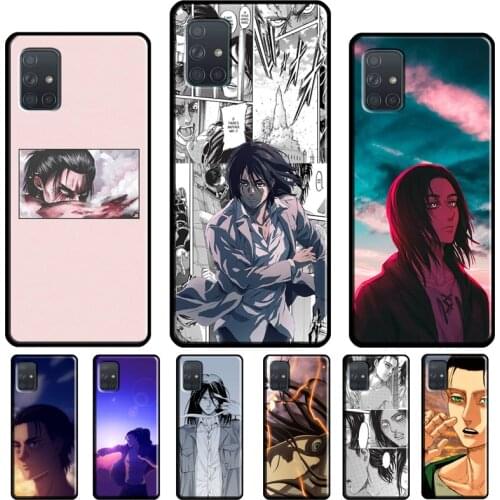 Eren Jaeger Attack on Titan For Samsung Galaxy A72 A32 A12 A51 A71 A01 A02S A20e A21S A50 A70 A40 A42 A52 Phone Case