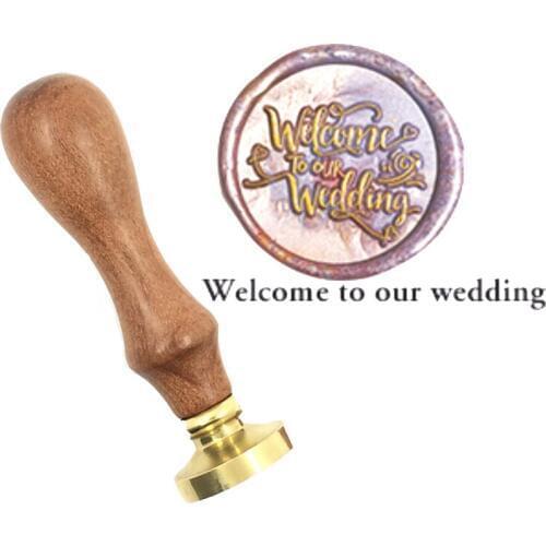 Exquisite Paint Wax Stamp wedding brass stamp wood handle,DIY Ancient Seal Retro Stamp,Personalized Wax Seal High Quality08