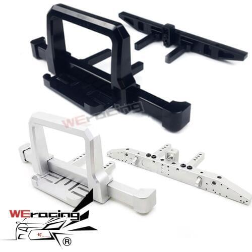 1:10 RC Cars Front Rear Bumper Set For TRX-4 TRX4 TRX 4 Crawler Black Upgrade Auto Parts