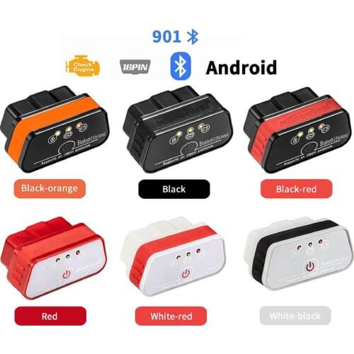 Konnwei Kw901 Obd2 Bluetooth V1.5 Pic18F25K80 Chip Diagnostic Code Scanner Reader Kw 901 Elm327 Bluetooth Torque