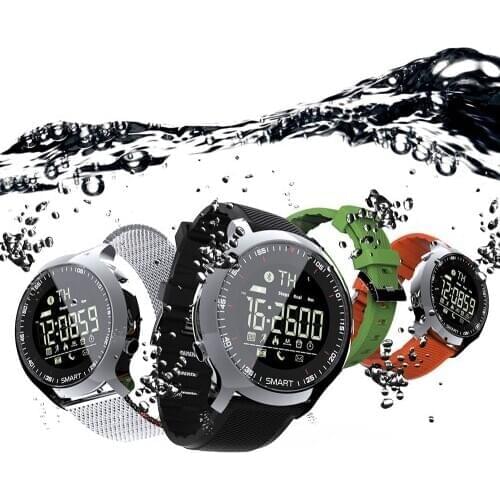 Mk18 intelligent sports Bluetooth watch mens waterproof luminous silicone step long sitting reminder function