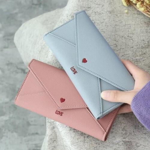 Fashion Purse Simple Wallet Female Long Student Handbag Multi-Function Korean Small Fresh Card Bag Wallet