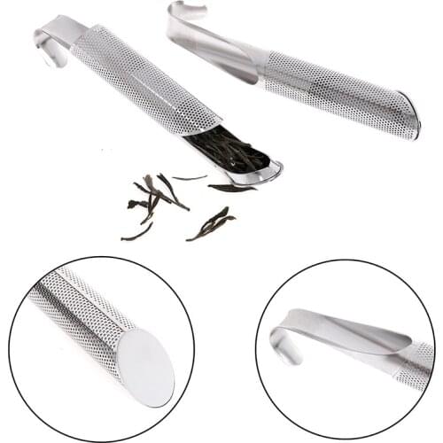 Stainless Steel Loose Tea Infuser Stick Strainer Filter Diffuser Herbal Loose