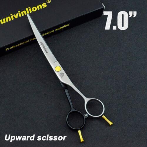 7 inch Pet Dog Cat Hair Clippers Pet Dog Gromming Scissors Up Curved Pet Grooming Scissors Stainless Steel Pet Gromming Tools