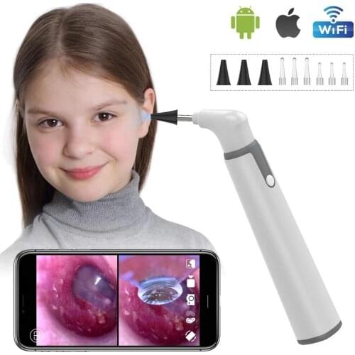2MP 1080P 3.9mm Wifi Ear Otoscope Wireless Visual Earwax Cleaning Earpick Endoscope Camera for iPhone Android Phone Earscope
