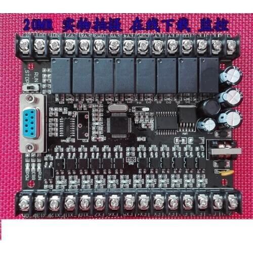 Plc programmable logic controller plc with enclosure 20MR FX1N 12 input 8 output 0~10V 2 ad relay automatic controller