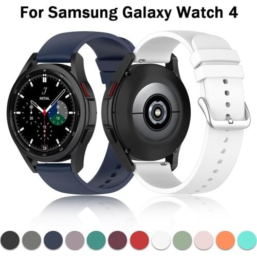 Strap For Samsung Galaxy watch 4 44 40mm/active 2/huawei watch 2/amazfit bip/gtr 42mm Band 20mm Soft Silicone watch strap Correa