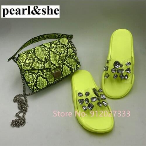 Sandal Fashion Serpentine Circular Bag Shoes Match Bags Match Ladies Purses Spring Summer Slipper Women Bags