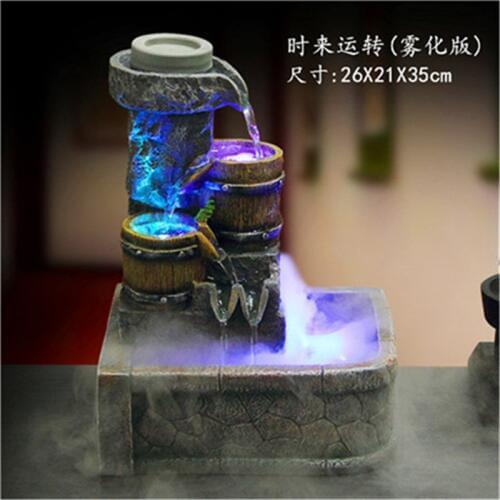 Rockery water fountain feng shui wheel desktop decoration home decoration bonsai crafts