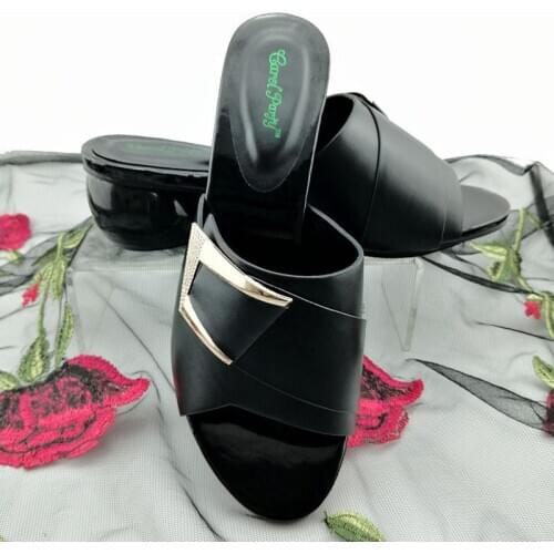 Special Design African Women Shoes Italian Ladies Sandals For Wedding Shining Quality Italian Women Party Shoes