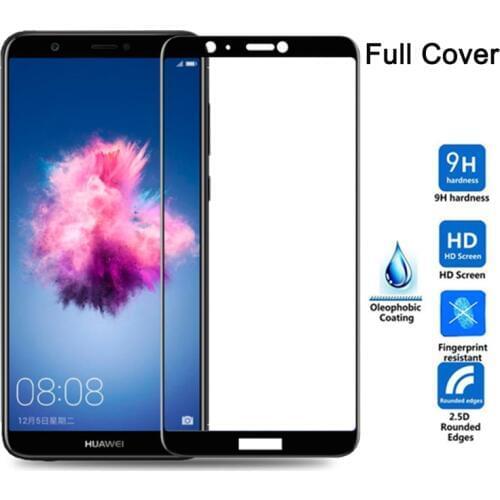 Protective Glass On For Huawei P Smart 5.65 inch case Full Cover Screen Protector Tempered Glass For FIG-LX1 FIG-LA1 psmart film