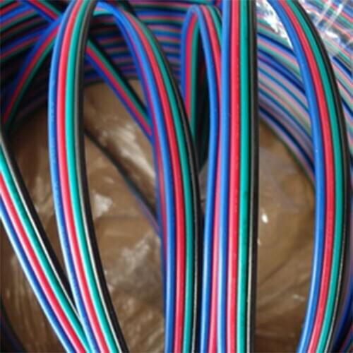 10m 1007-22# 4P RGB light bar rehearsal line LED light with cable LED module lighting cable 4core wire