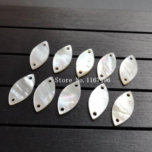 300pcs/lot 10x20mm Natural Marquise & Leaf Mother Pearl Shell Natural Marquise Mother Pearl for DIY Jewelry MOP Shell Beads