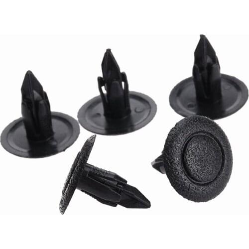 50Pcs Auto Bumper Fender Fastener 6mm Hole Rivet Retainer Push Engine Cover Car Door Trim Panel Clip Fasteners For Suzuki Mazda