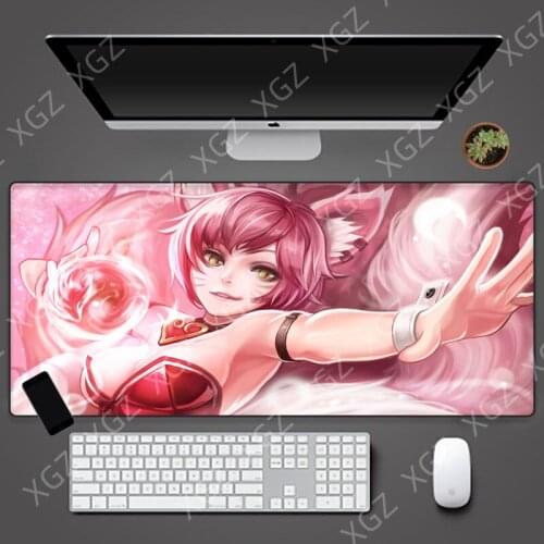 Yuzuoan XL Large Mouse Pad Game Accessories Computer Notebook Game Player Mouse Animation Non-slip Keyboard Table Mat Carpet