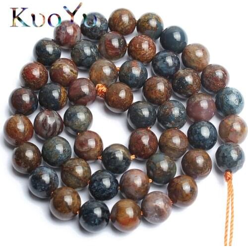 Natural Brown Pietersite Gem Stone Beads Round Loose Spacer Beads For Jewelry Making 15"Inch 6/8/10/12mm DIY Bracelets Necklace