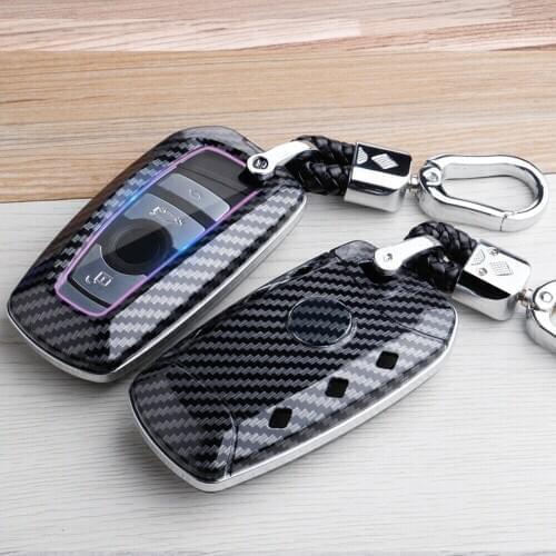 Car Key Case Fob Cover Shell Fit For BMW X3 X4 M2 M3 M4 M5 M6 1 2 3 4 5 6 7 Series Key Chain Ring Box Bag