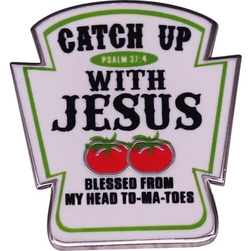 Catch Up With Jesus Lapel Pin With this shirt, you can make any Christian light up with delight