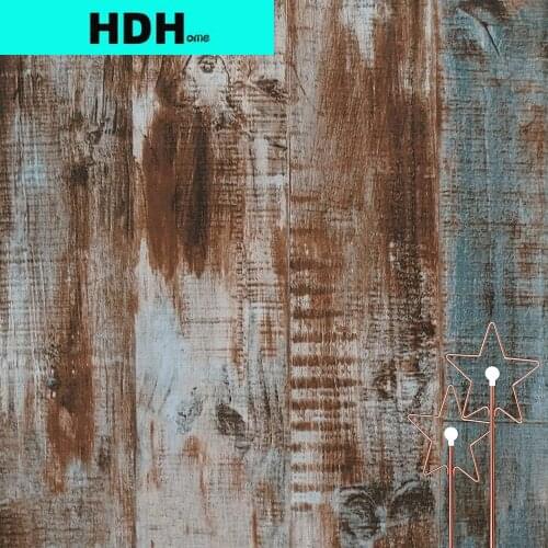 10M Wood Peel and Stick Wallpaper Blue Brown Wood Contact Paper Wood Wall Paper Removable Self Adhesive Faux Wood Contact Paper