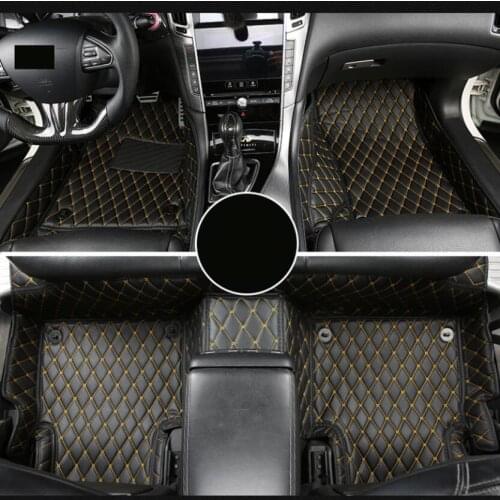 For leather car interior floor mat for infiniti q50 2013 2014 2015 2016 2017 2018 2019 Nissan Skyline accessories