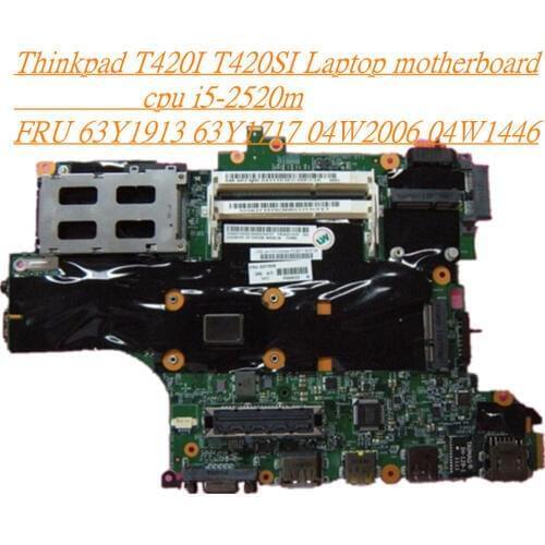 Lenovo thinkpad T420S T420SI Laptop Motherboard i5-2520 UMA Y-AMT N-TPM 63Y1913 63Y1717 04W2006 04W1446