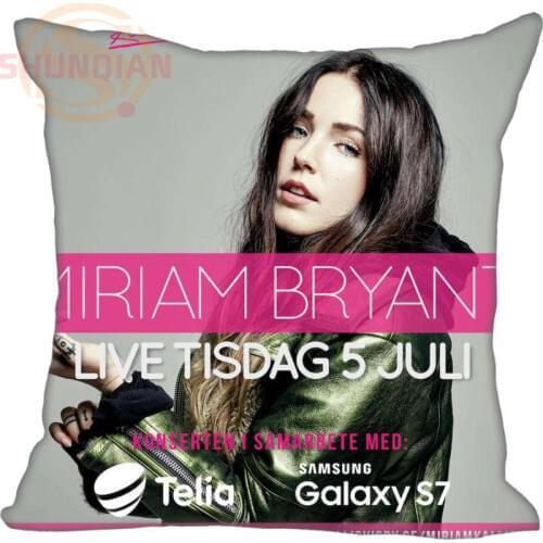 Miriam Bryant #158 Pillowcase Wedding Decorative Pillow Case Customize Gift For Pillow Cover 20x20,35X35cm One sides