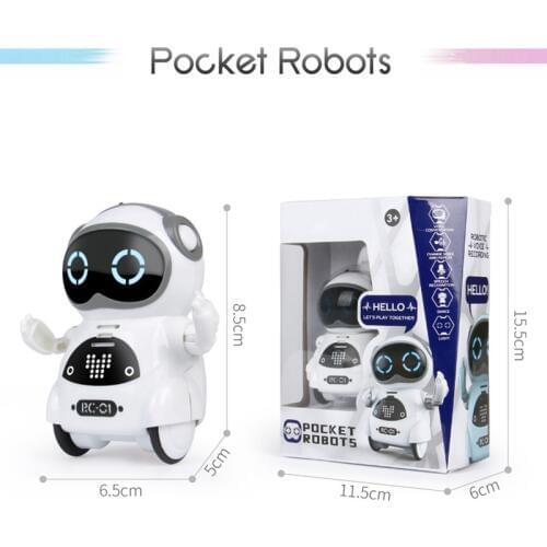 New Multifunctional Electric Voice Smart Mini Pocket Robot Early Educational Interaction Tale Robot