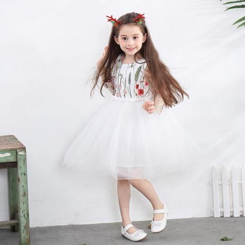 Baby Girl Clothes Summer Princess Dress Flower Girls Dresses For Party And Wedding White Kids Dresses For Girls