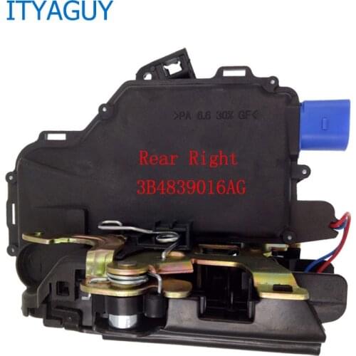 Rear Right Side Door Lock Actuator Central Mech*anism for V*W PO*LO 9N V*W T5 Transporter Cara*velle Mul*tivan 3B4839016AG