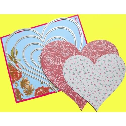 Cutting dies Plain Hearts Scrapbook Cardmaking DIY Craft Metal Stencil Surprise Creation dies