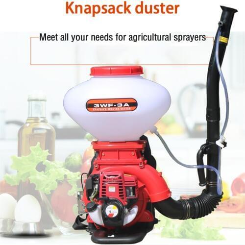 Handhold flowing fertilizer powder spray machine