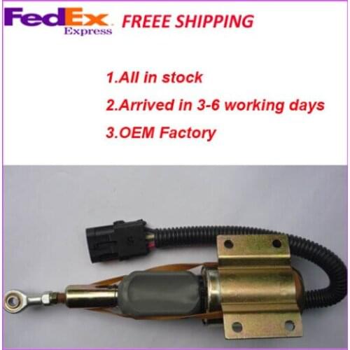 Fuel Injection Pump Solenoid Shut Off solenoid 3926412 For 200LC RE516083