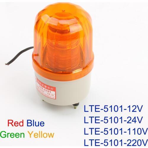 AC 220V LTE-5101 LED professional indicator industrial revolving strobe warning light led indicator Retail without buzzer