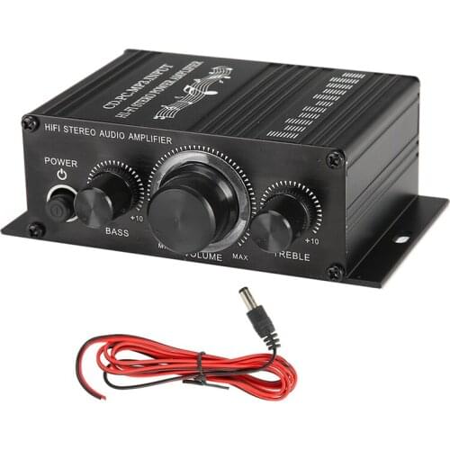 Dc12V Hifi Power Amplifier Home Audio and Video Stereo Music Receiver Mp3 High Quality Car Amplifier