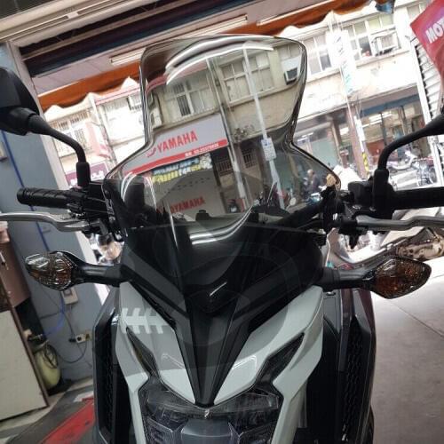 Motorcycle Racing Flyscreen CB 650F Windshield Windscreen Wind Deflector for Honda CB650F 2014 2015 2016 2017 2018 2019 20 Smoke