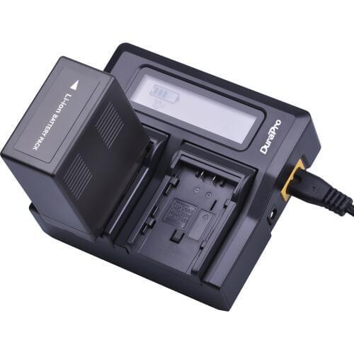 DuraPro VW-VBG6 VW VBG6 Camera Battery + LCD Quick Charger For Panasonic AG-HMC71 HMC73 HMC-150 HMC151E HMC153MC AC130 AC160