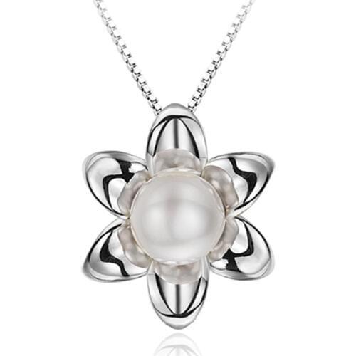 925 Sterling Silver New Fashion Hollow Star Design Shiny Crystal Pendant Necklaces for Women Box Chain Jewelry Gift Wholesale