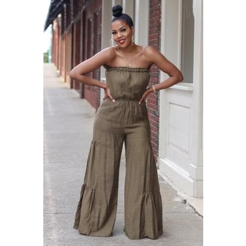 Fashion Short Sleeve Tie Belt Waist Jumpsuits Women Elegant O Neck Jumpsuit Women Solid Ankle Length Jumpsuits Ladies