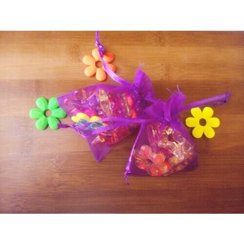 13*18cm 5000pcs Organza Bag christmas Dark purple Drawstring bag jewelry packaging bags for gift/candy/wedding/party Yarn bag