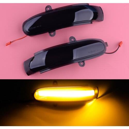 2pcs LED Dynamic Side Mirror Turn Signal Light fit for Mercedes Benz C Class W203 S203 CL203 2001 2002 2003 2004 2005 2006 2007