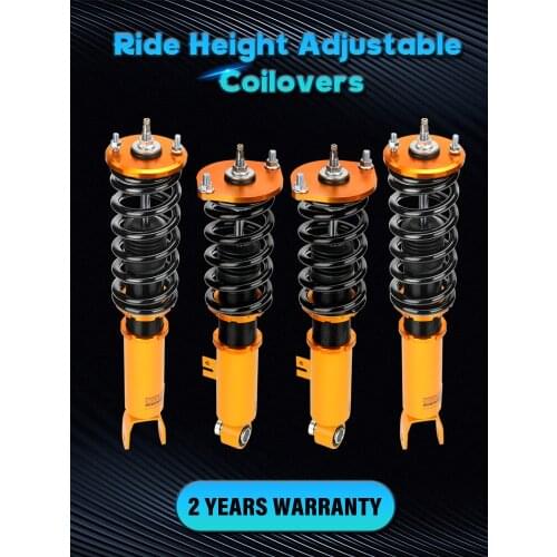 24 Ways Adjustable Coilover Suspension Struts for Nissan 300ZX Z32 1989-2000 Shock Strut Absorber