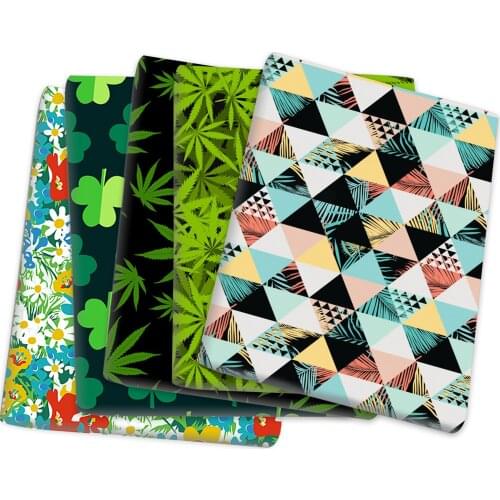 50*45cm Maple Leaf Polyester Cotton Fabric Sheet PatchworkTissue Sewing Fabrics Needlework Material DIY Handmade,1Yc18308