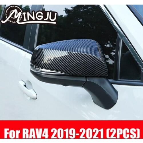 ABS Chrome Rear View Side Mirror Cover For Toyota RAV 4 XA50 2019 2020 2021 FOR RAV4 SIDE Decoration Trims Car Accessories