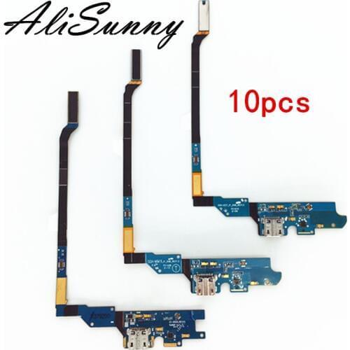 AliSunny 10pcs Dock Connector Charger Flex Cable for SamSung Galaxy S4 i9500 i9505 i545 i337 Charging USB Port Repair Parts