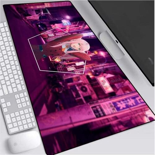 Anime Dear Franxx Mouse Pad XXL Darling In The Franxx Gaming Mousepad Laptop Waterproof Keyboard Desk Mat Pink Mousepad gift