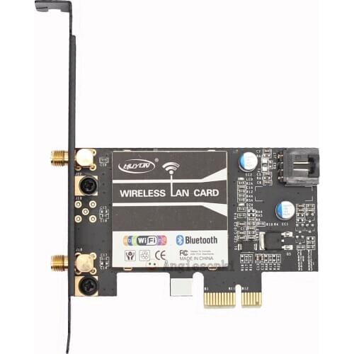 BCM94352 802.11AC 867Mbps WiFi&Bluetooth 4.0 PC Desktop WLAN modul Card adapter &3DBI antenna&Bracket For Win7/8/10