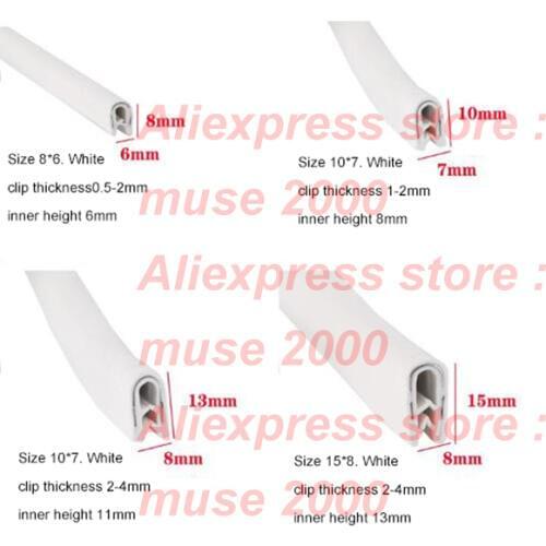 White U shape steel boned thin plate sides protector 6x8 10x7 13x8 15x8 17x10mm width height thickness 0.5-14mm plate clip edge