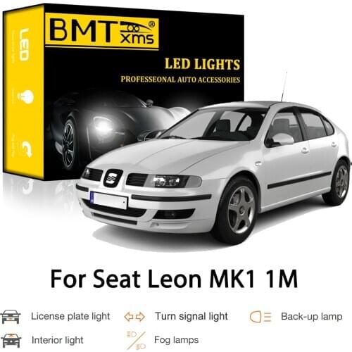 BMTxms Canbus For Seat Leon MK1 1M 1M1 1999-2006 Car LED Exterior Interior Bulb Parking Turn Signal Reverse License Plate Light
